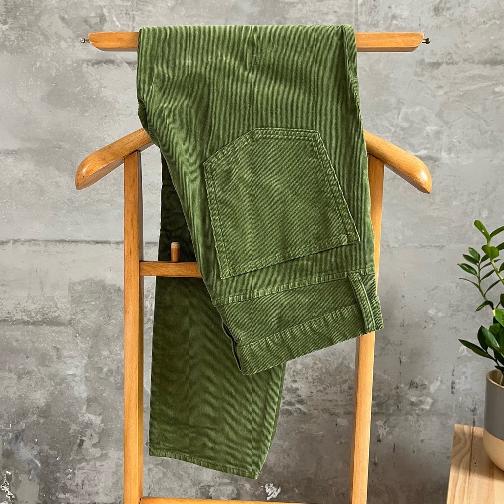 J. Crew corduroy jeans in green, full length